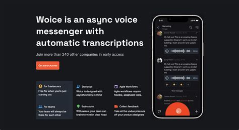Woice an async voice messenger with transcriptions ️.